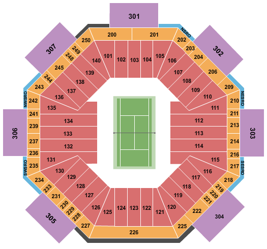 Sobeys Stadium, Tennis Seating Chart | Star Tickets