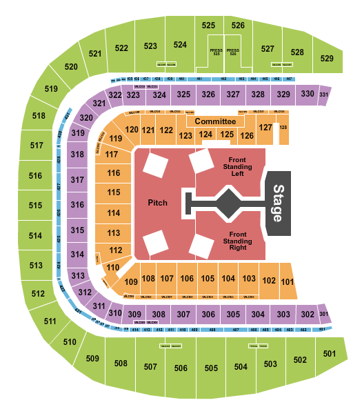Aviva Stadium Taylor Swift Seating Chart