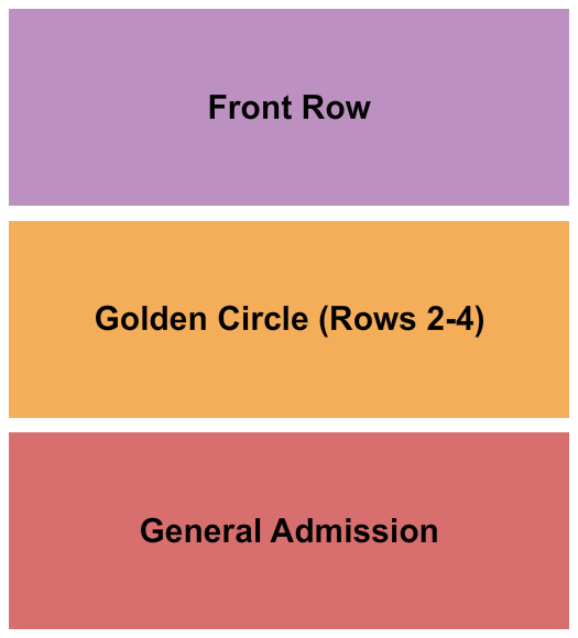 Avondale Music Hall Front/GC/GA Seating Chart