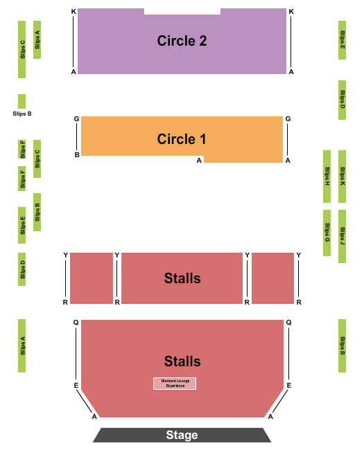 Aylesbury Waterside Theatre Endstage Seating Chart