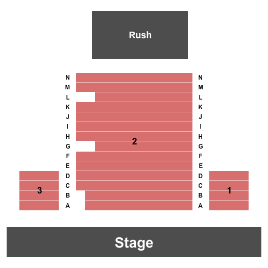 BATS Bayfront Theatre At Fort Mason Center Endstage Seating Chart