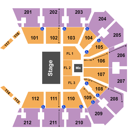 Truist Arena Alabama Seating Chart