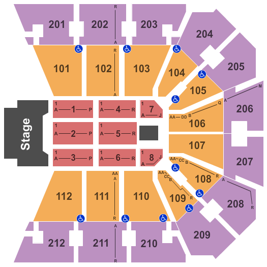 Truist Arena Barry Manilow Seating Chart