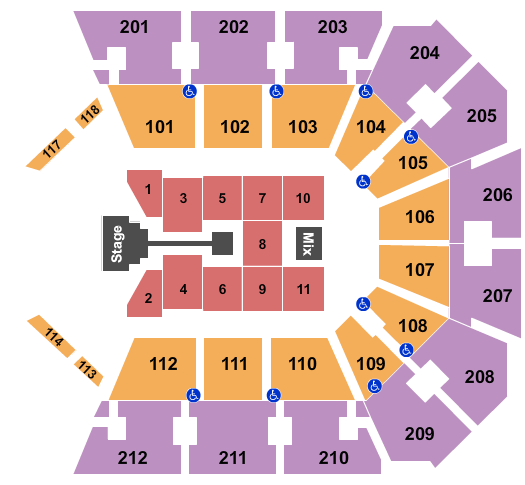 Truist Arena Casting Crowns Seating Chart