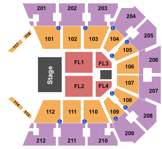 Truist Arena Seating Chart