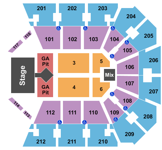 Truist Arena Cole Swindell Seating Chart