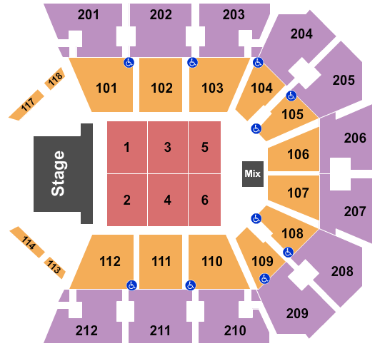 Truist Arena Endstage 3 Seating Chart