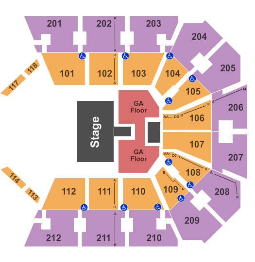 Truist Arena Lee Brice Seating Chart