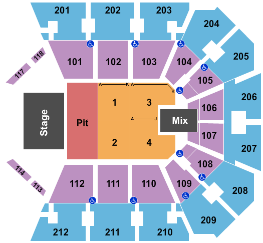 Truist Arena Miranda Lambert Seating Chart