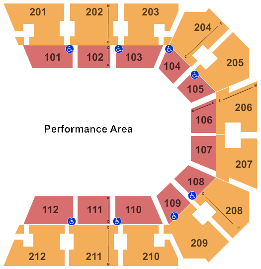 Truist Arena Open Floor Seating Chart