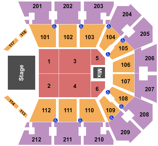 Truist Arena The Who Seating Chart