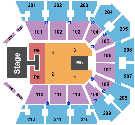 Truist Arena Toby Keith Seating Chart