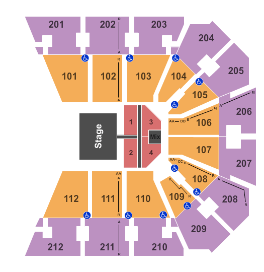 Truist Arena Toby Mac Seating Chart
