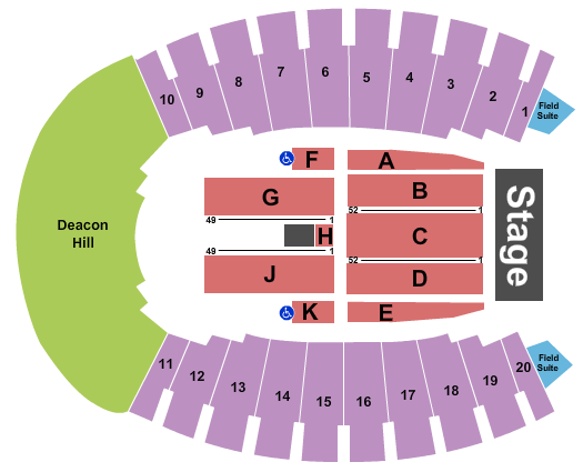 Allegacy Federal Credit Union Stadium Billy Joel Seating Chart