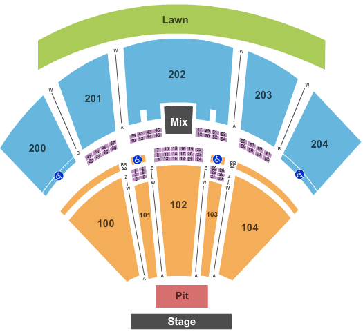 Freedom Mortgage Pavilion End Stage Seating Chart