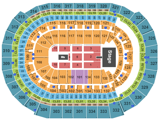 Amerant Bank Arena Barry Manilow Seating Chart