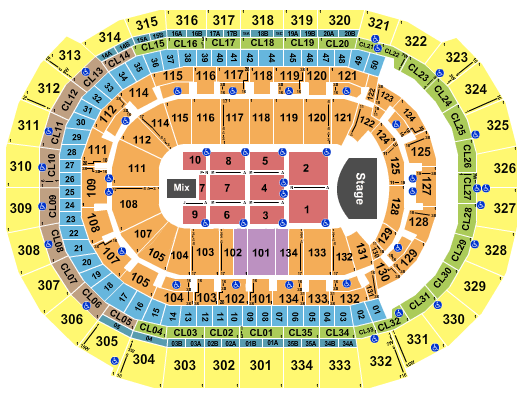 Amerant Bank Arena Billy Joel Seating Chart