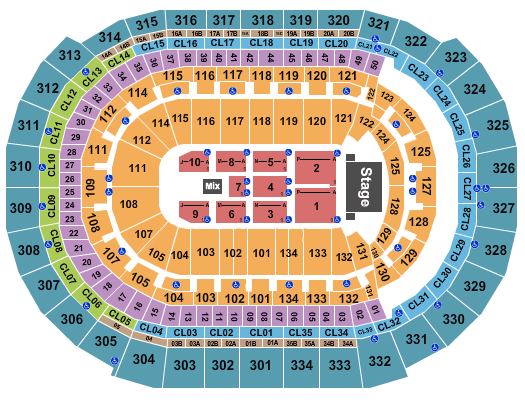 Amerant Bank Arena Bob Seger Seating Chart