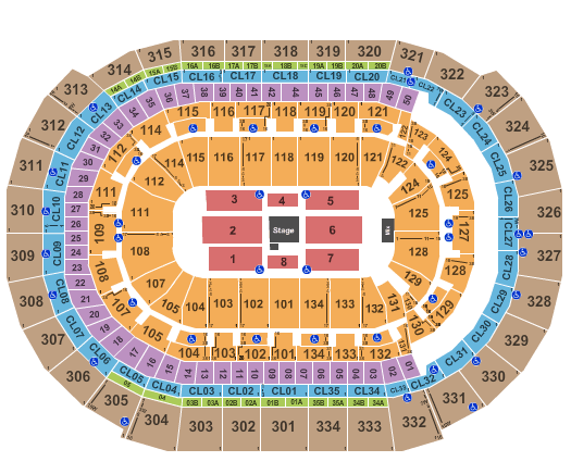 Amerant Bank Arena Comedy Get Down Seating Chart