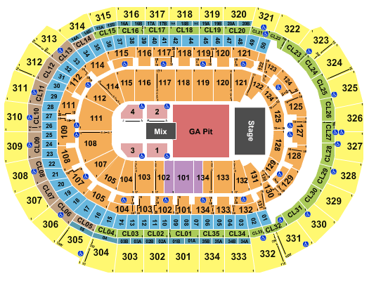 Amerant Bank Arena Dead and Company Seating Chart