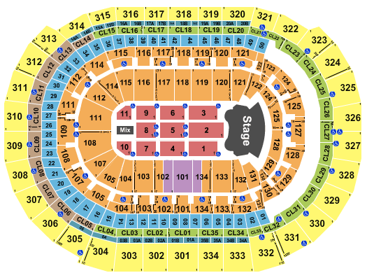 Amerant Bank Arena Elton John Seating Chart