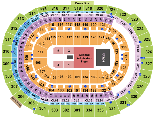 Amerant Bank Arena Five Finger Death Punch Seating Chart