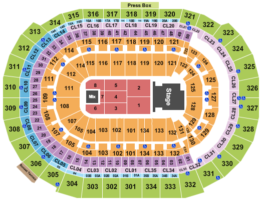 FLA Live Arena Seating Map