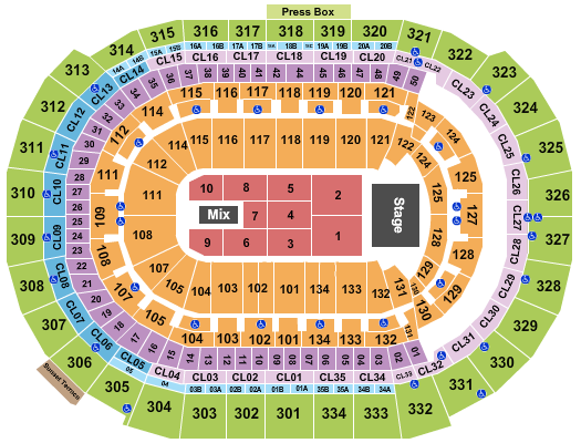 Amerant Bank Arena John Legend Seating Chart