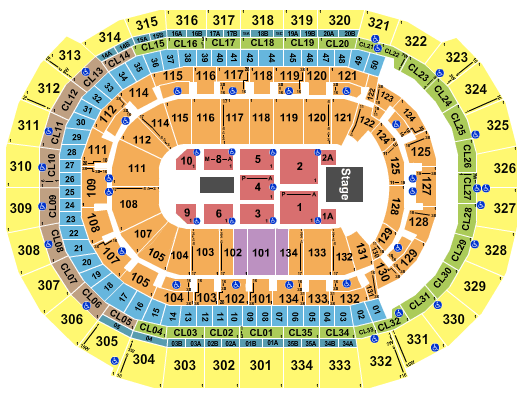 Amerant Bank Arena John Mayer Seating Chart