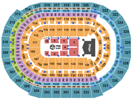 Amerant Bank Arena Kiss Seating Chart