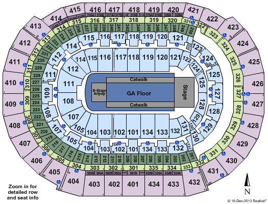 Amerant Bank Arena Lady GaGa Seating Chart
