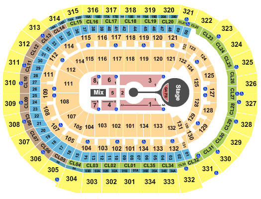 Amerant Bank Arena Michael Buble Seating Chart