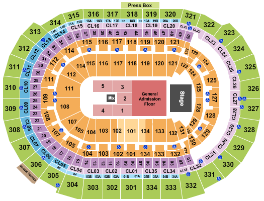 Amerant Bank Arena My Chemical Romance Seating Chart