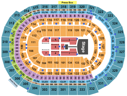 Amerant Bank Arena Queen & Adam Lambert Seating Chart