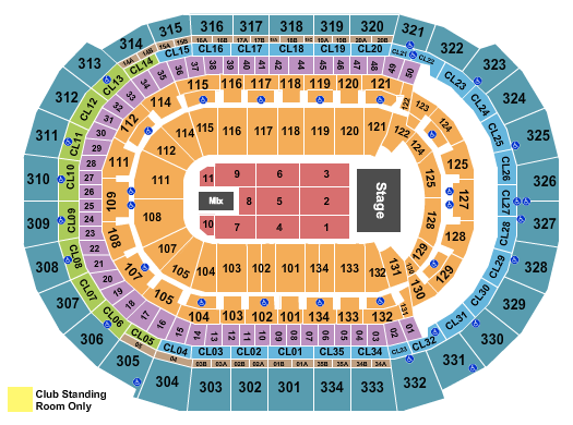 Amerant Bank Arena The Eagles Seating Chart