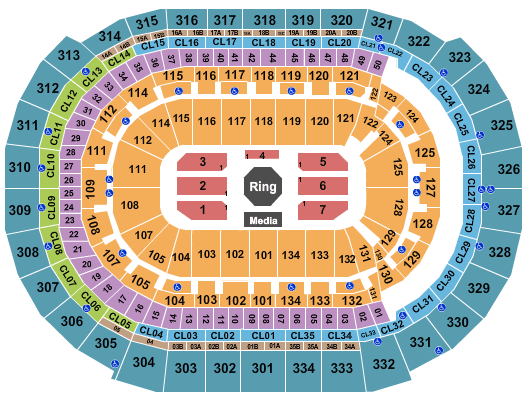 Amerant Bank Arena UFC Seating Chart