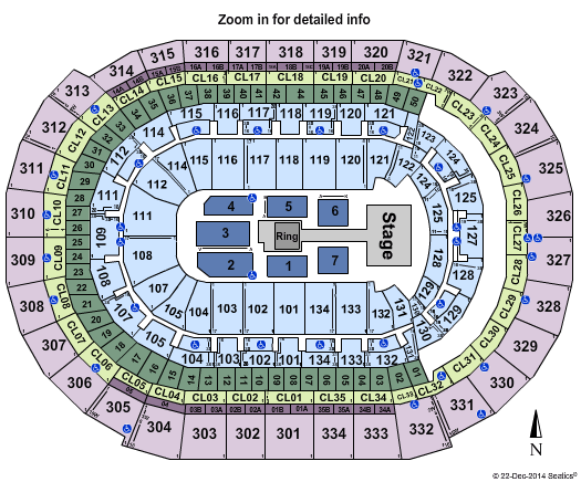 Amerant Bank Arena WWE Seating Chart