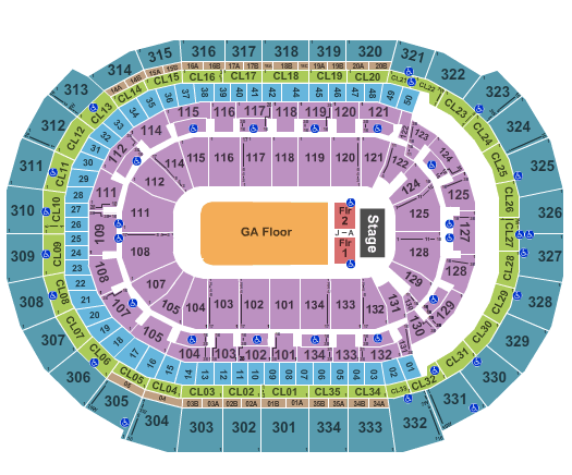 Amerant Bank Arena Xtreme Christian Music Conference Seating Chart