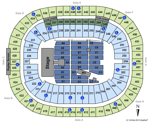 BC Place Stadium AC/DC Seating Chart