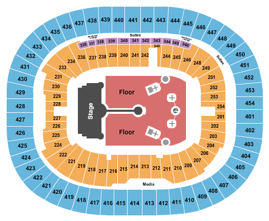 seating chart for BC Place Stadium - Cold Play - eventticketscenter.com