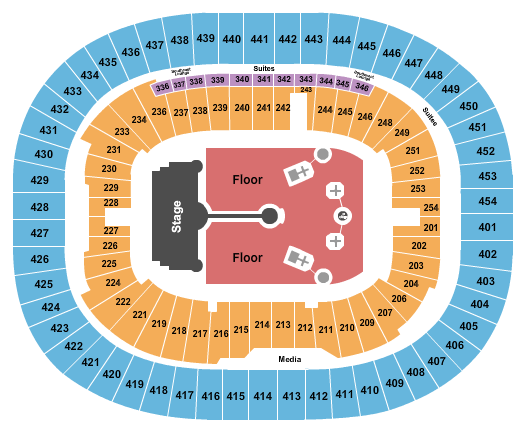 BC Place Stadium Cold Play Seating Chart