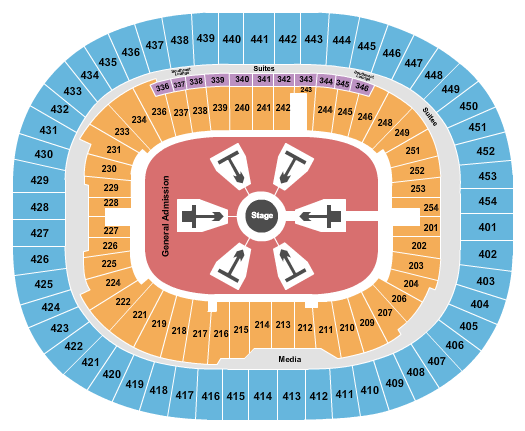 BC Place Stadium Ed Sheeran Seating Chart