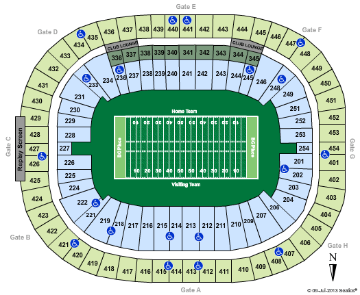 BC Place Stadium Football-new Seating Chart