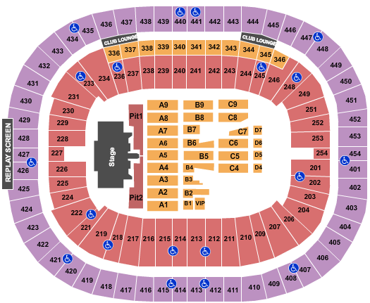 BC Place Stadium Guns n Roses Seating Chart