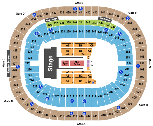 BC Place Stadium Beyonce & Jay Z Seating Chart