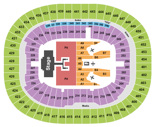 seating chart for BC Place Stadium - Luke Combs - eventticketscenter.com