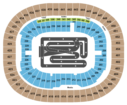 BC Place Stadium Motorcycle Racing Seating Chart