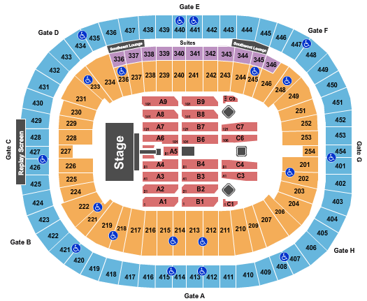 BC Place Stadium Mumford & Sons Seating Chart