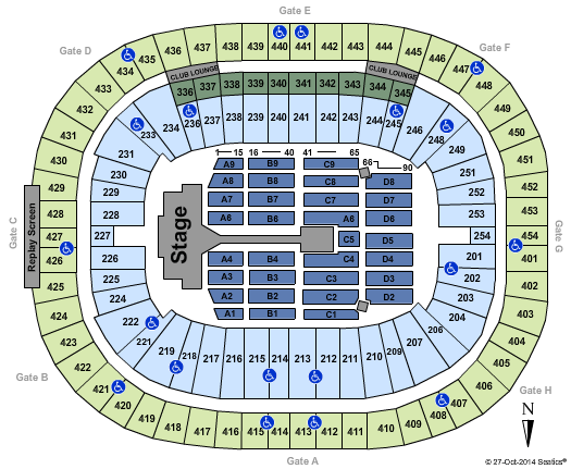 BC Place Stadium One Direction Seating Chart