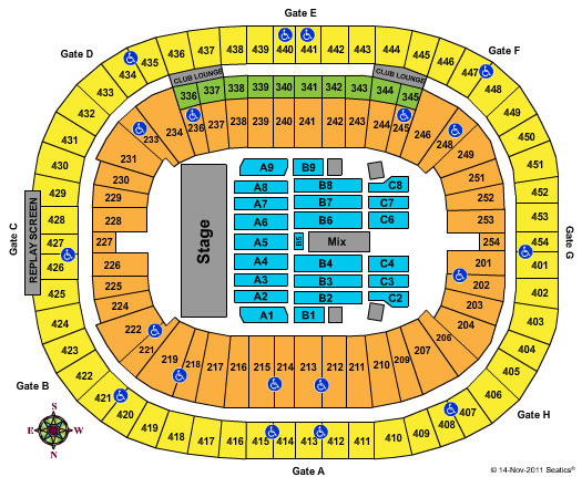 BC Place Stadium Roger Waters Seating Chart